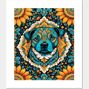 Cute Dog Mandala, Animals Posters and Art